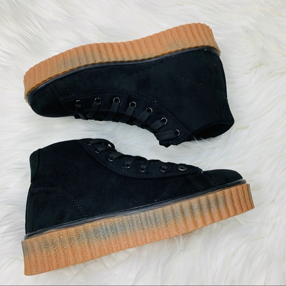 Black high top chunky sneaker - Picture 6 of 7